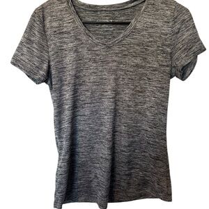 Danskin Gray Fitted Short Sleeve Tee
